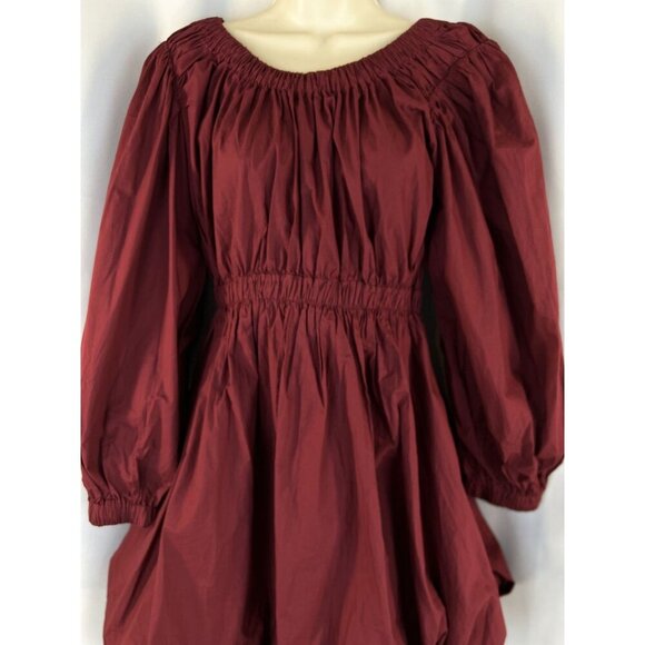 NWT Ulla Johnson Martine Dress in Bordeaux Deep Red $395 - Picture 4 of 14